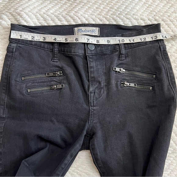 Madewell Black Skinny Skinny Moto Jeans, 27 - Picture 7 of 10